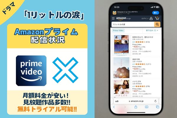 AmazonプライムやNetflix・Huluでも配信はない？