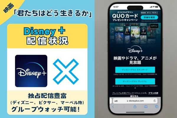 映画「君たちはどう生きるか」はディズニープラスで観れる？