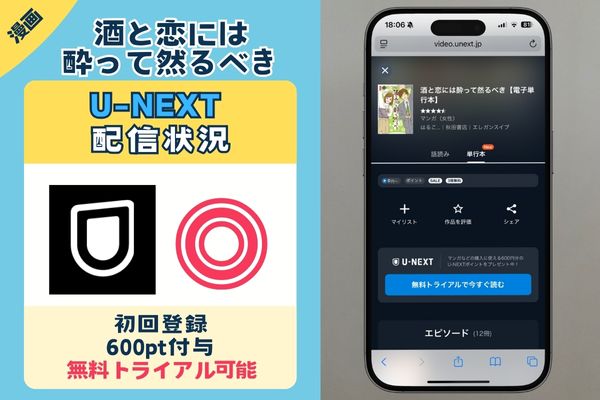 酒と恋には酔って然るべき　U-NEXT