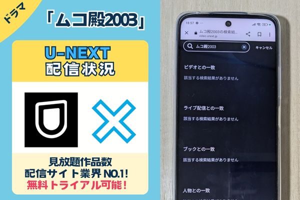 ドラマ「ムコ殿2003」のU-NEXT配信状況