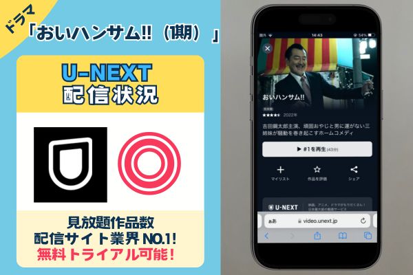 ドラマ「おいハンサム!!」はU-NEXTで観れる？