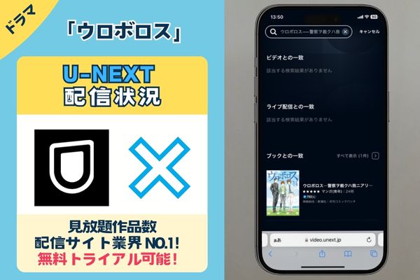 「ウロボロス」はunextで配信している？