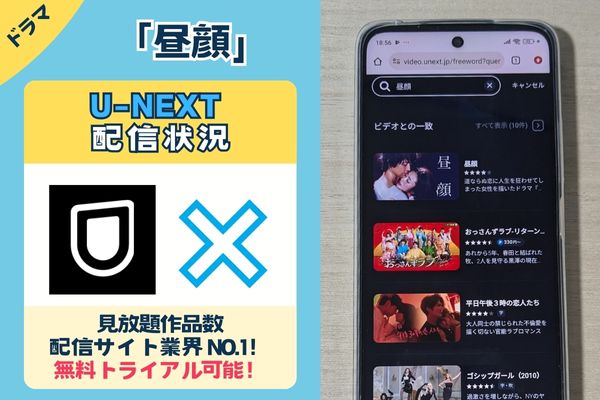 ドラマ「昼顔」のU-NEXT配信状況