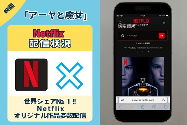 映画「アーヤと魔女」はNetflixで観れる？