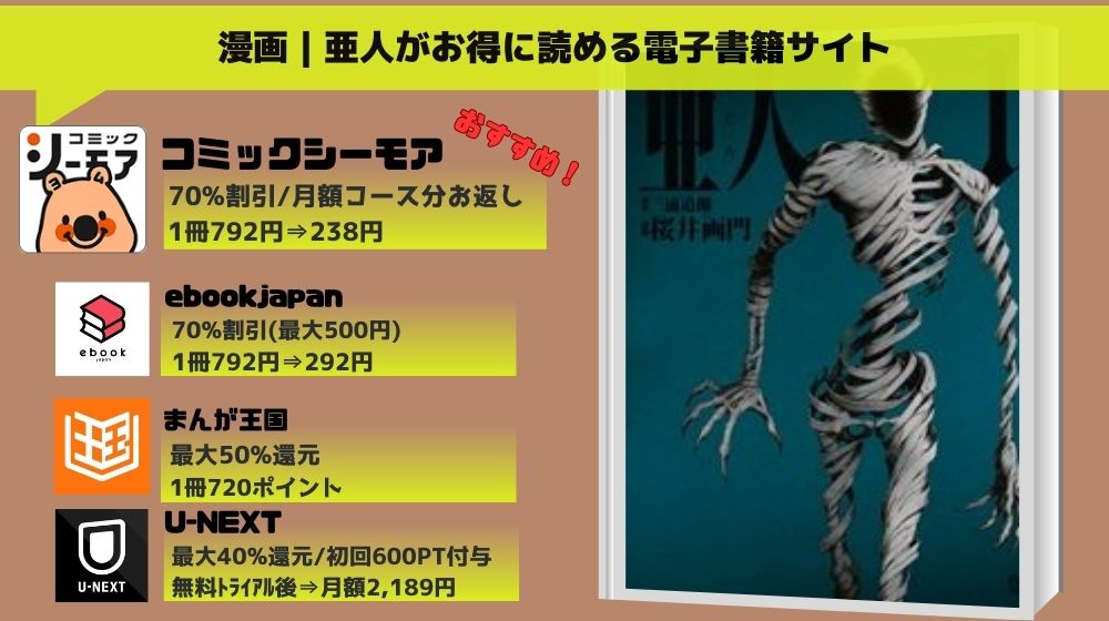 亜人 無料