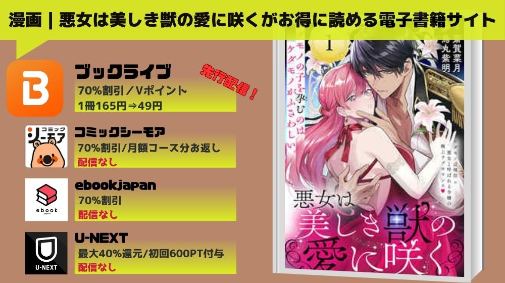 漫画悪女は美しき獣の愛に咲く 全巻無料