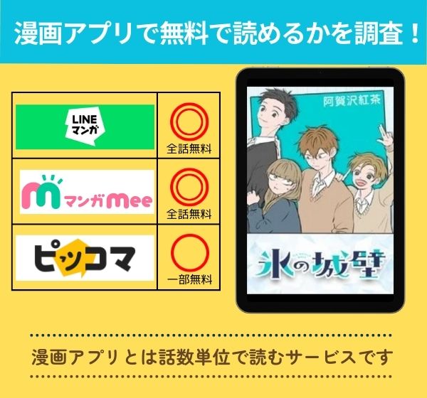 「氷の城壁」の漫画を無料で読めるアプリ一覧