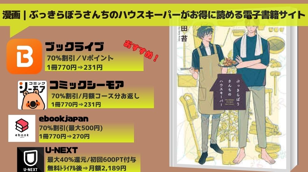 ぶっきらぼうさんちのハウスキーパー 無料