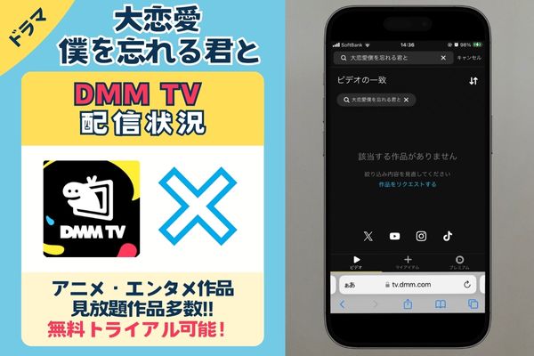 大恋愛 僕を忘れる君と　DMMTV　配信状況