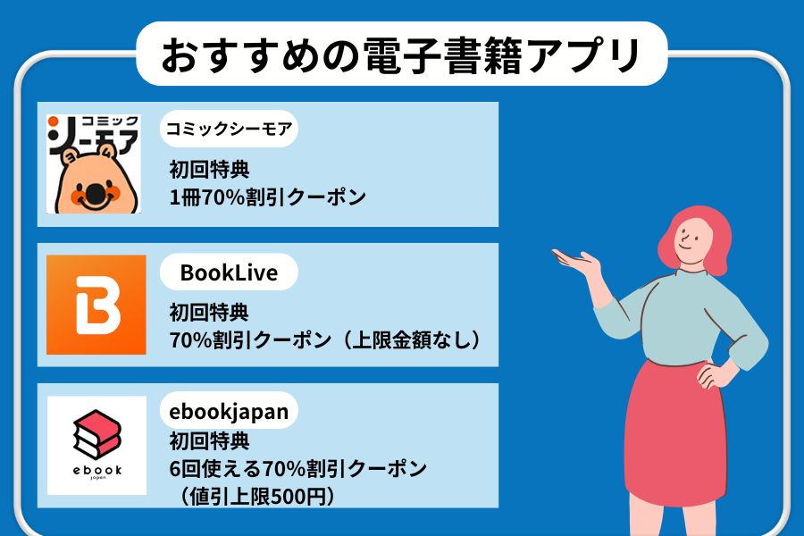 おすすめ電子書籍アプリ