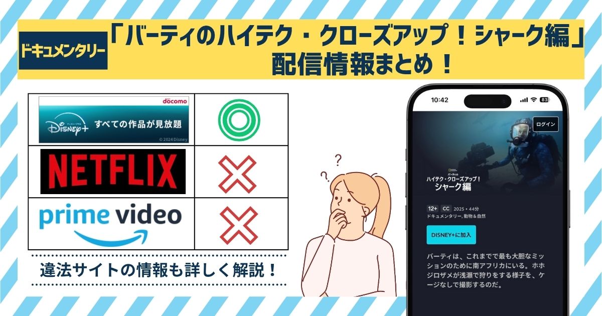 ドキュメンタリー「バーティのハイテク・クローズアップ！シャーク編」の配信状