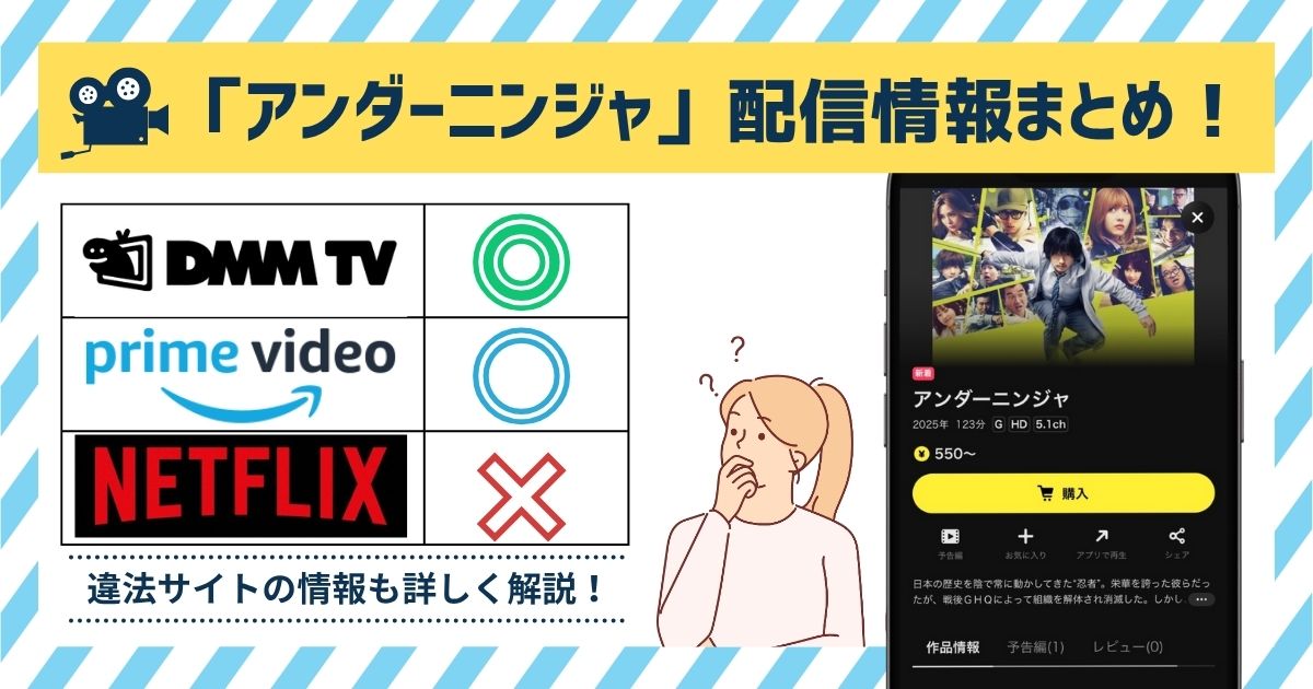 映画「アンダーニンジャ」の配信