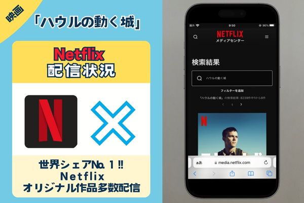 映画「ハウルの動く城」はNetflixで配信している？