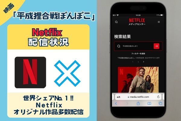 映画「平成狸合戦ぽんぽこ」はNetflixで観れる？