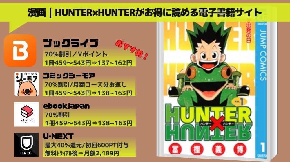 HUNTER×HUNTER 無料