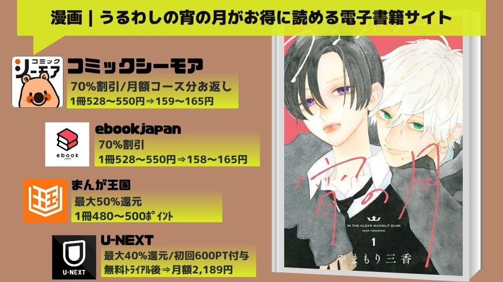 「うるわしの宵の月」をお得に読める電子書籍サイト情報