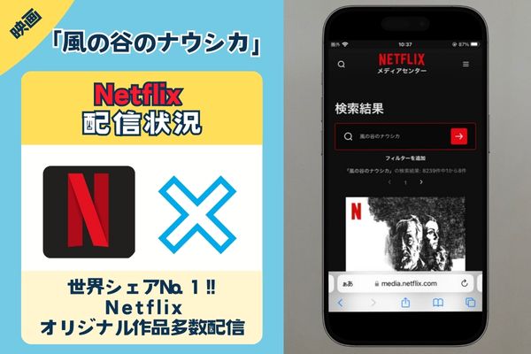 映画「風の谷のナウシカ」はNetflixで配信されている？