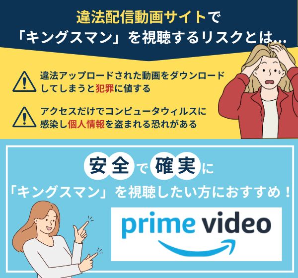 映画「キングスマン」を違法配信しているサイトでの視聴は危険！