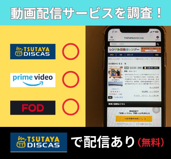 「北の国から」を無料視聴できる動画配信サイトを独自調査！