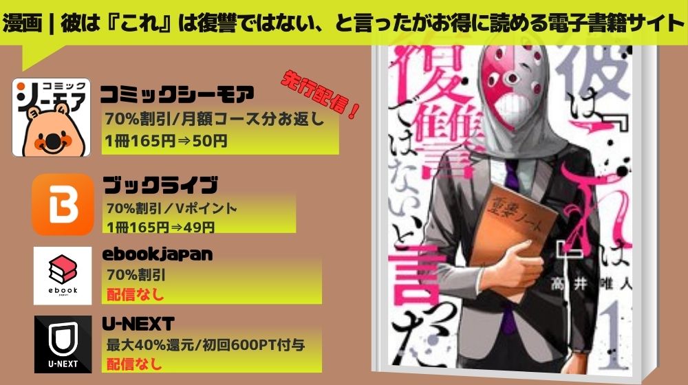 彼は『これ』は復讐ではない、と言った 無料