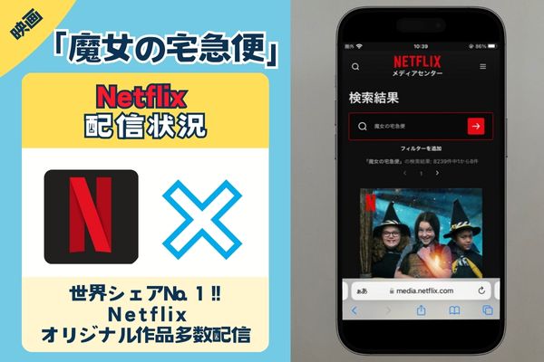 「魔女の宅急便」はnetflixで無料配信されている？