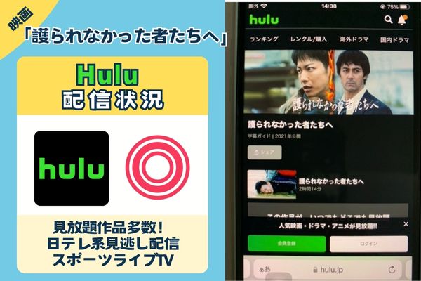 「護られなかった者たちへ」はHuluで配信している？