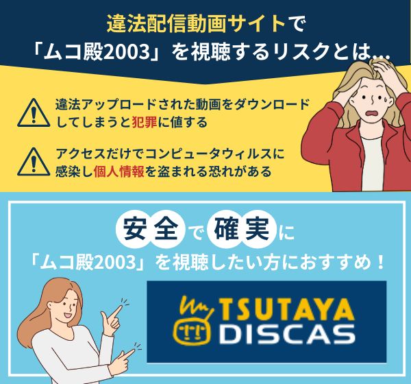 「ムコ殿」を違法配信している動画サイトの利用は危険？