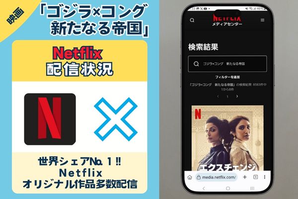 Netflix　ゴジラxコング　新たなる帝国　配信状況