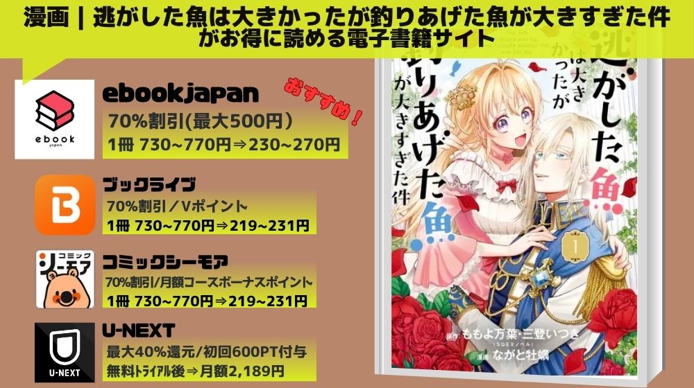 漫画逃がした魚は大きかったが釣りあげた魚が大きすぎた件」 全巻無料
