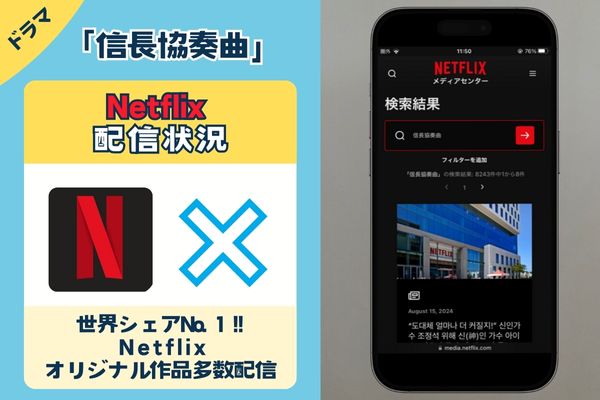 ドラマ「信長協奏曲」はNetflixで観れる？