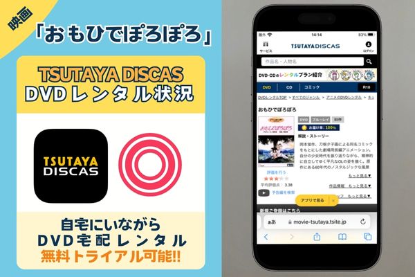 「おもひでぽろぽろ」を無料視聴できるのは「TSUTAYA DISCAS」だけ