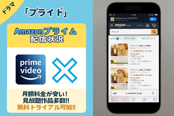 ドラマ「プライド」はアマプラで観れる?