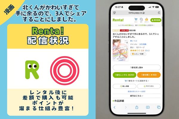 Renta! 「北くんがかわいすぎて手に余るので、3人でシェアすることにしました。」
