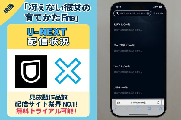 「冴えない彼女の育てかた Fine」はU-NEXTで配信している？？