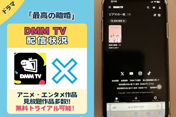 「最高の離婚」はDMM TVで配信している？