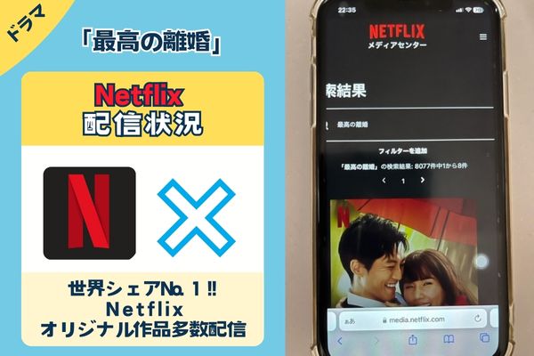 「最高の離婚」はNetflixで配信している？