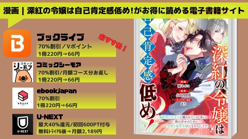 深紅の令嬢は自己肯定感低め！ 無料