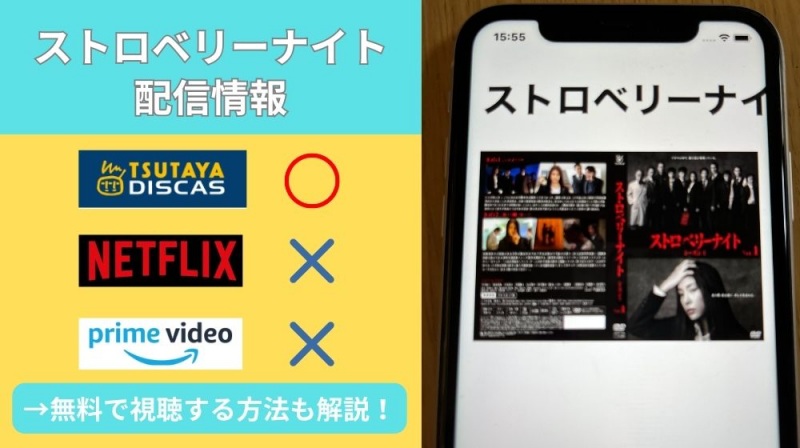 ドラマ「ストロベリーナイト」はAmazonプライムで無料動画視聴できる？配信アプリ・サブスク情報徹底調査！