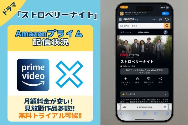 「ストロベリーナイト」はアマプラで配信している？