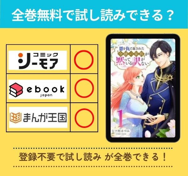 恩を仇で返された令嬢の家族が黙っている訳がないの漫画を全巻無料で試し読み