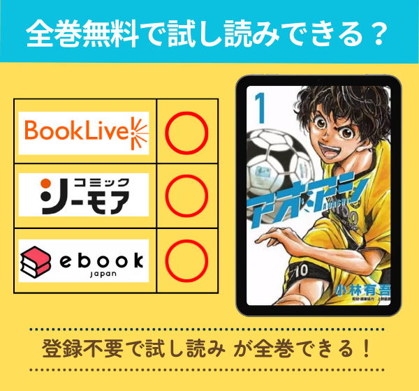 アオアシの漫画を全巻無料で試し読み