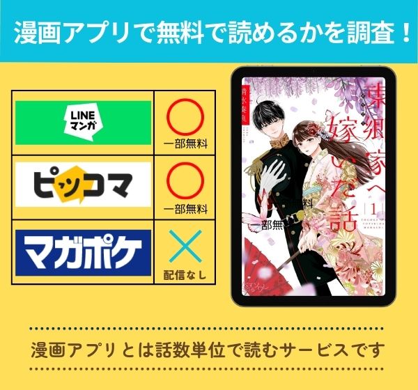 東郷家へ嫁いだ話の漫画を無料で読めるアプリ一覧
