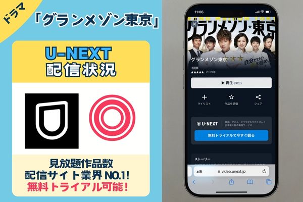 【無料】「グランメゾン東京」を配信しているサービスはU-NEXTだけ！