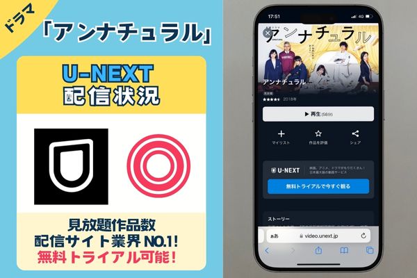 【無料配信中】「アンナチュラル」を一番お得に視聴できるのは「U-NEXT」