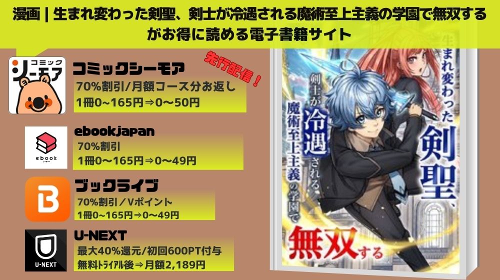 生まれ変わった剣聖、剣士が冷遇される魔術至上主義の学園で無双する 無料