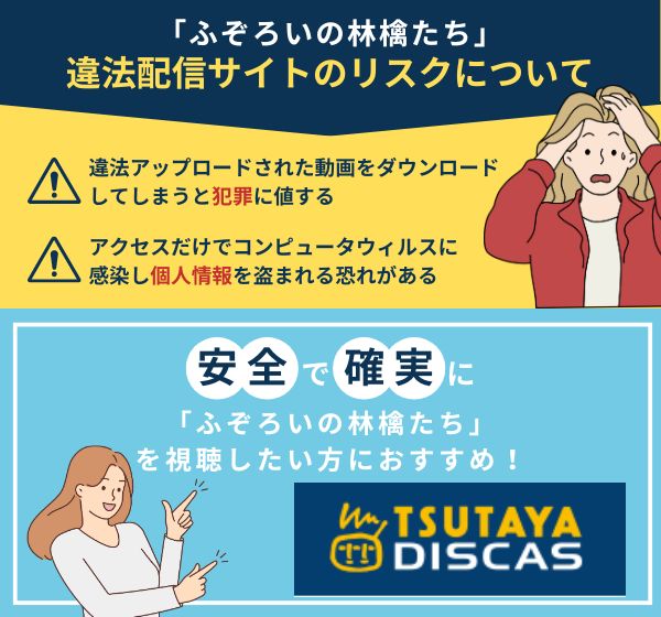 ドラマ「ふぞろいの林檎たち」を違法配信している動画の視聴は危険？