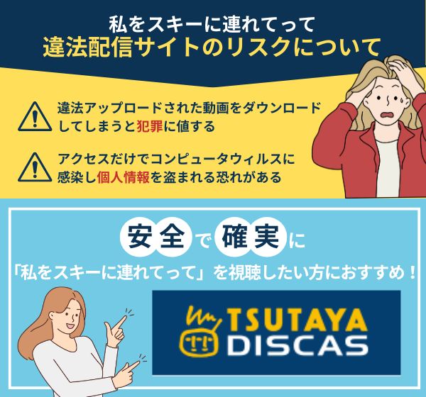 「私をスキーに連れてって」を違法配信している動画サイトの利用は危険？