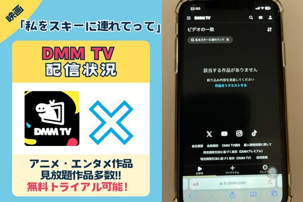 「私をスキーに連れてって」はDMM TVで配信している？