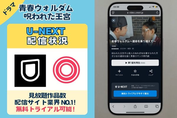 青春ウォルダム 呪われた王宮　U-NEXT配信状況