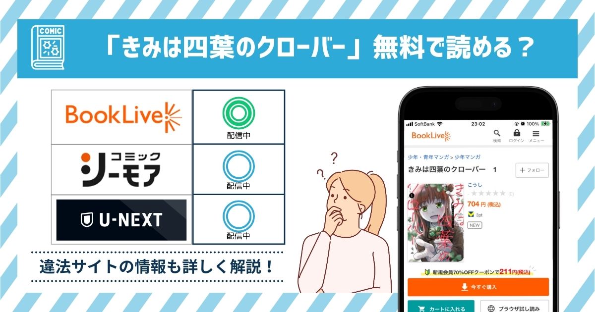漫画きみは四葉のクローバー　全巻無料